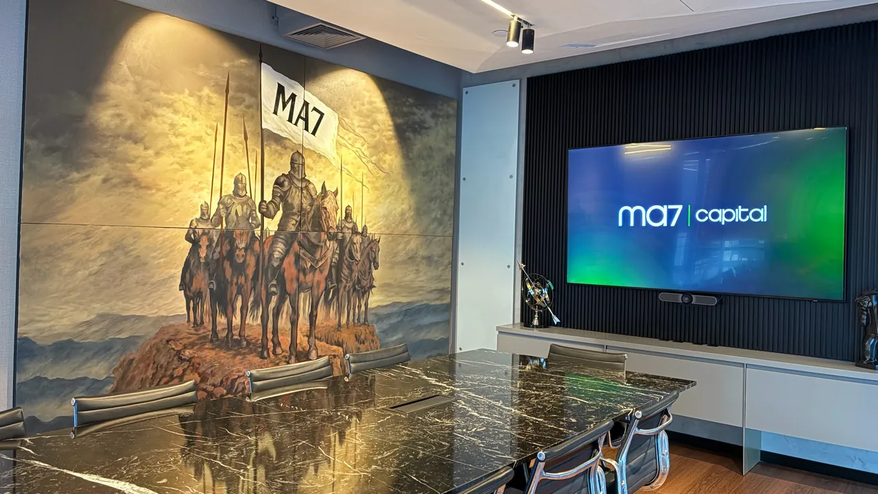 Sócios MA7 Capital em reunião estratégica